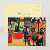 Ein Groovy Café Postkarte (Vorne/Hinten)