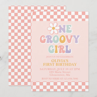 Ein Groovy Girl Retro Girl I GL Girl Einladung
