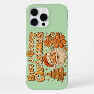 Ein groovy Weihnachten Retro-Santa-T-Shirt iPhone 16 Pro Max Hülle