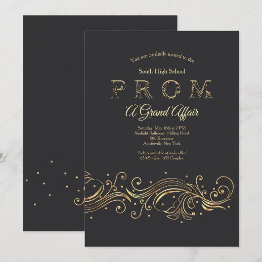 Ein großartige einladung (Vorne/Hinten)