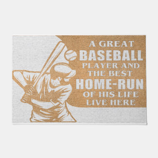 Ein großartiger Baseballspieler und der beste Zuha Fußmatte