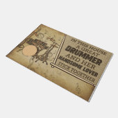 Ein großartiger Drummer und ihr hübscher Lover  Fußmatte (Schrägansicht)