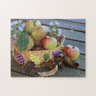 Ein großartiger Fall Apple Harvest Basket Family Puzzle