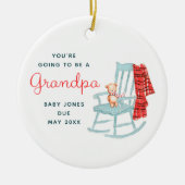 Ein großartiger Personalisierter Teddybär Keramik Ornament (Vorne)