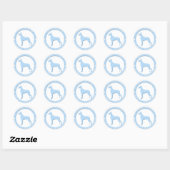Ein großartiges Dane-Sticker adoptiert Runder Aufkleber (Blatt)