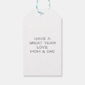 Ein großartiges Jahr zurück zur Schule Geschenkanhänger (Rückseite)