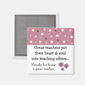 Ein großartiges Sprichwort Magnet (Vorderseite/Rückseite)