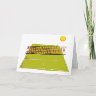 Ein großartiges Tennisplatz-Design. Was Spaß macht Karte