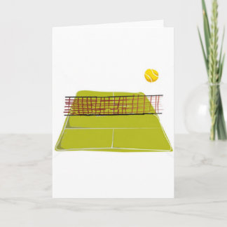 Ein großartiges Tennisplatz-Design. Was Spaß macht Karte