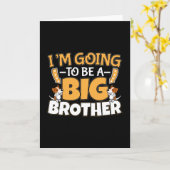 Ein großer Bruder - ein neues Baby-Geschwister Karte (Gelbe Blume)