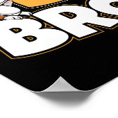 Ein großer Bruder - ein neues Baby-Geschwister Poster (Ecke)