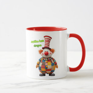 Ein großer Clown mit großem Hut. Tasse