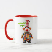 Ein großer Clown mit großem Hut. Tasse (Links)
