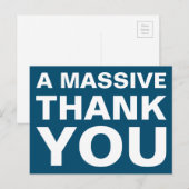 Ein großer Dank an die Postkarte (Vorne/Hinten)