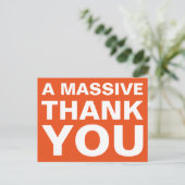 Ein großer Dank an die Postkarte (Stehend Vorderseite)