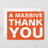 Ein großer Dank an die Postkarte (Vorne/Hinten)