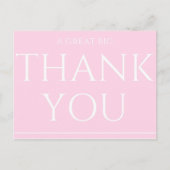 Ein großer Dank Postkarte (Vorderseite)