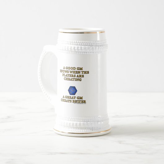 Ein großer DM betrügt besser Bierglas (Vorderseite Links)