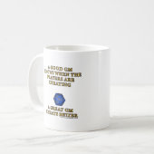 Ein großer DM betrügt besser Kaffeetasse (Vorderseite Links)