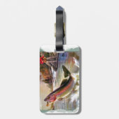 Ein großer Fang Gepäckanhänger (Rückseite vertikal)