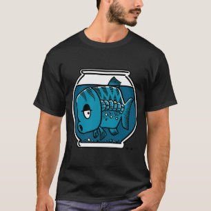 Ein großer Fisch in einer kleinen Schale T-Shirt