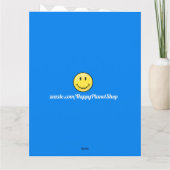 Ein großer Fußballball-Gigant danke Karte (Rückseite)