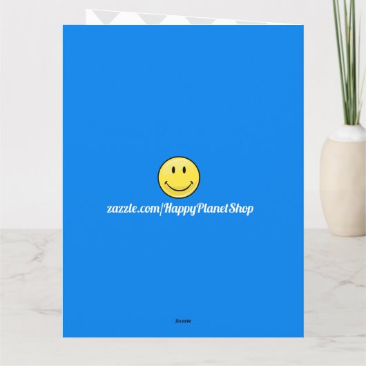 Ein großer Fußballball-Gigant danke Karte (Rückseite)