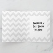 Ein großer Fußballball-Gigant danke Karte (Innenseite)