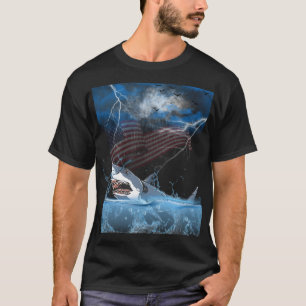 ein großer Hai, der während eines Aufenthalts aus T-Shirt