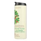 Ein großer Lehrer Personalisierter Apfelbaum Thermosbecher (Nach rechts gedreht)