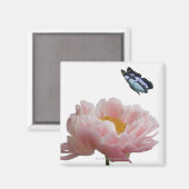 ein großer rosa Paillon wird von einem ätherischen Magnet (Vorderseite/Rückseite)