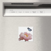 ein großer rosa Paillon wird von einem ätherischen Magnet (In Situ (Geschirrspüler))