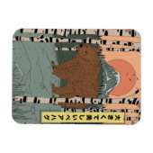Ein großer schöner Bärenjunge Magnet (Horizontal)