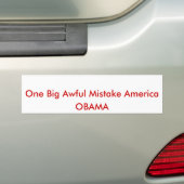 Ein großer schrecklicher Fehler Amerika, OBAMA Autoaufkleber (Auf Auto)