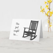 EIN "GROSSER STUHL" FÜR IHREN "60." GEBURTSTAG KARTE (Gelbe Blume)