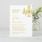 Ein großes Ballsaal-Probe-Dinner Einladung (Stehend Vorderseite)