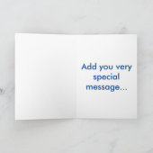 Ein großes danken Ihnen (Namens) Sondermeldung Dankeskarte (Innenseite)