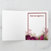 Ein großes Dankeschön an die Rose Dankeskarte (Innenseite)