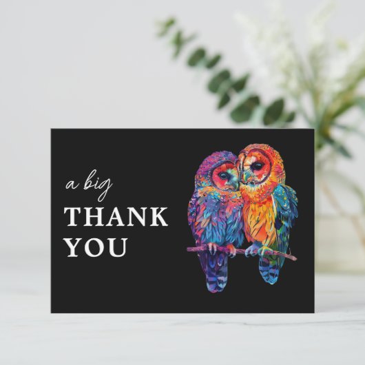 🌈 Ein großes Dankeschön an LGBTQ Eternal Unity Ho Dankeskarte (Stehend Vorderseite)