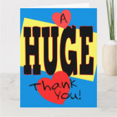 Ein großes Dankeschön an Sie Extra Large 8 x 10 Ca Dankeskarte (Vorderseite)