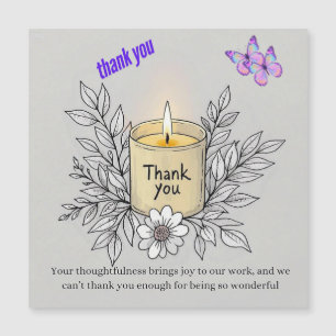 Ein großes Dankeschön Magnetkarte