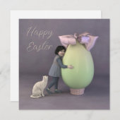 Ein großes Ei Feiertagskarte (Vorne/Hinten)