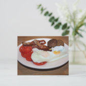 Ein großes Frühstück Postkarte (Stehend Vorderseite)