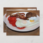 Ein großes Frühstück Postkarte (Vorne/Hinten)