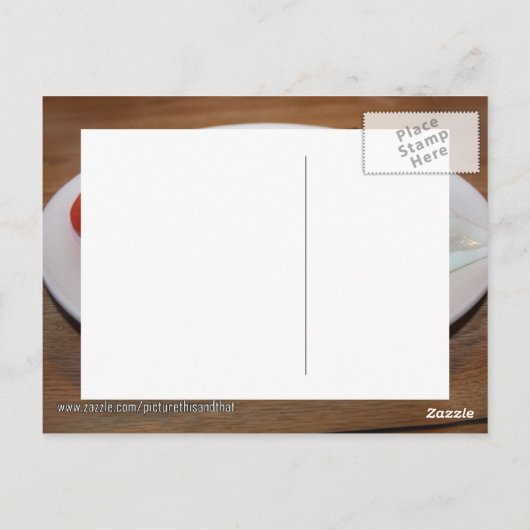 Ein großes Frühstück Postkarte (Rückseite)