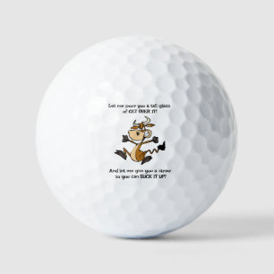 Ein großes Glas, um es zu überwinden! Golfball