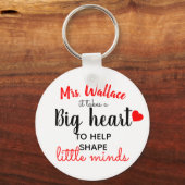 ein großes Herz, um den kleinen Geistern die Lehre Schlüsselanhänger (Vorderseite)