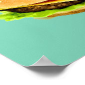 Ein großes Juicy-Cheeseburger-Foto Poster (Ecke)