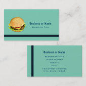 Ein großes Juicy-Cheeseburger-Foto Visitenkarte (Vorne/Hinten)