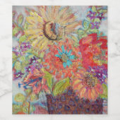 Ein großes Leben nach Lydias Art Sangria Weinetikett (Einzelnes Label)